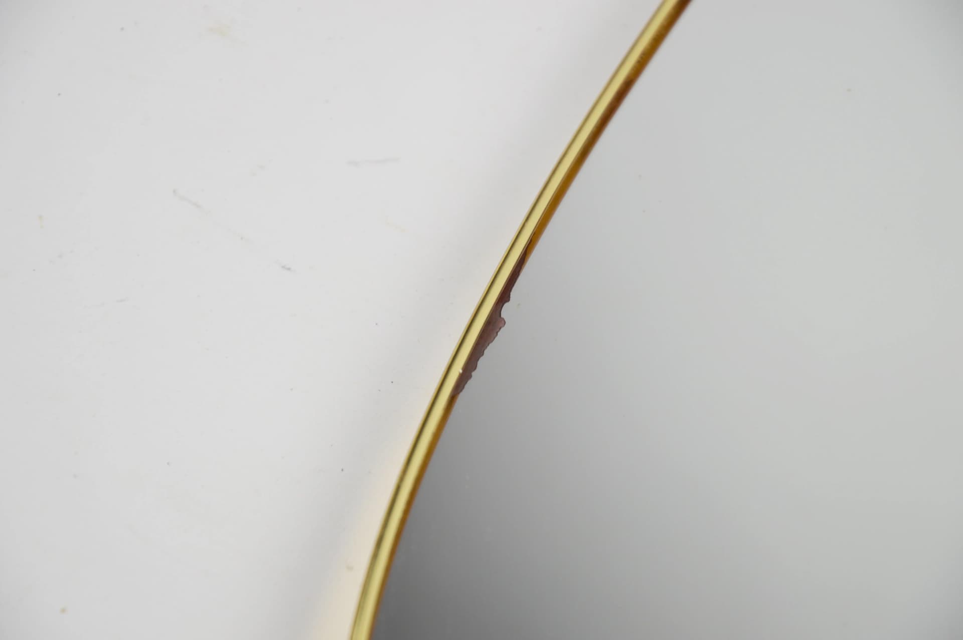 Lustro ścienne, złoty, szkło, Polska, lata 70. - 83926