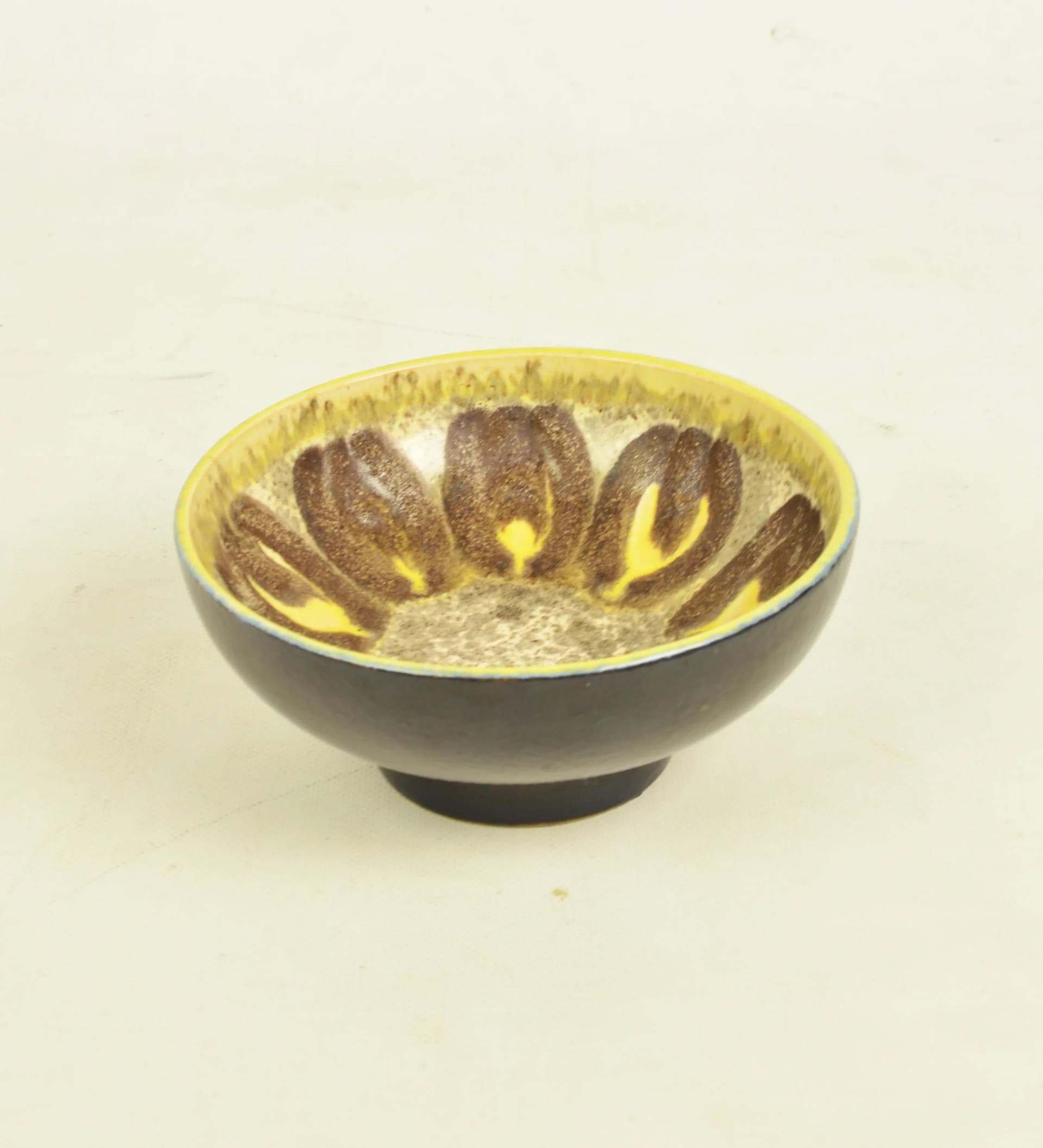 Decorative bowl, multicolor ceramics, Poland, 1970s - 83899
