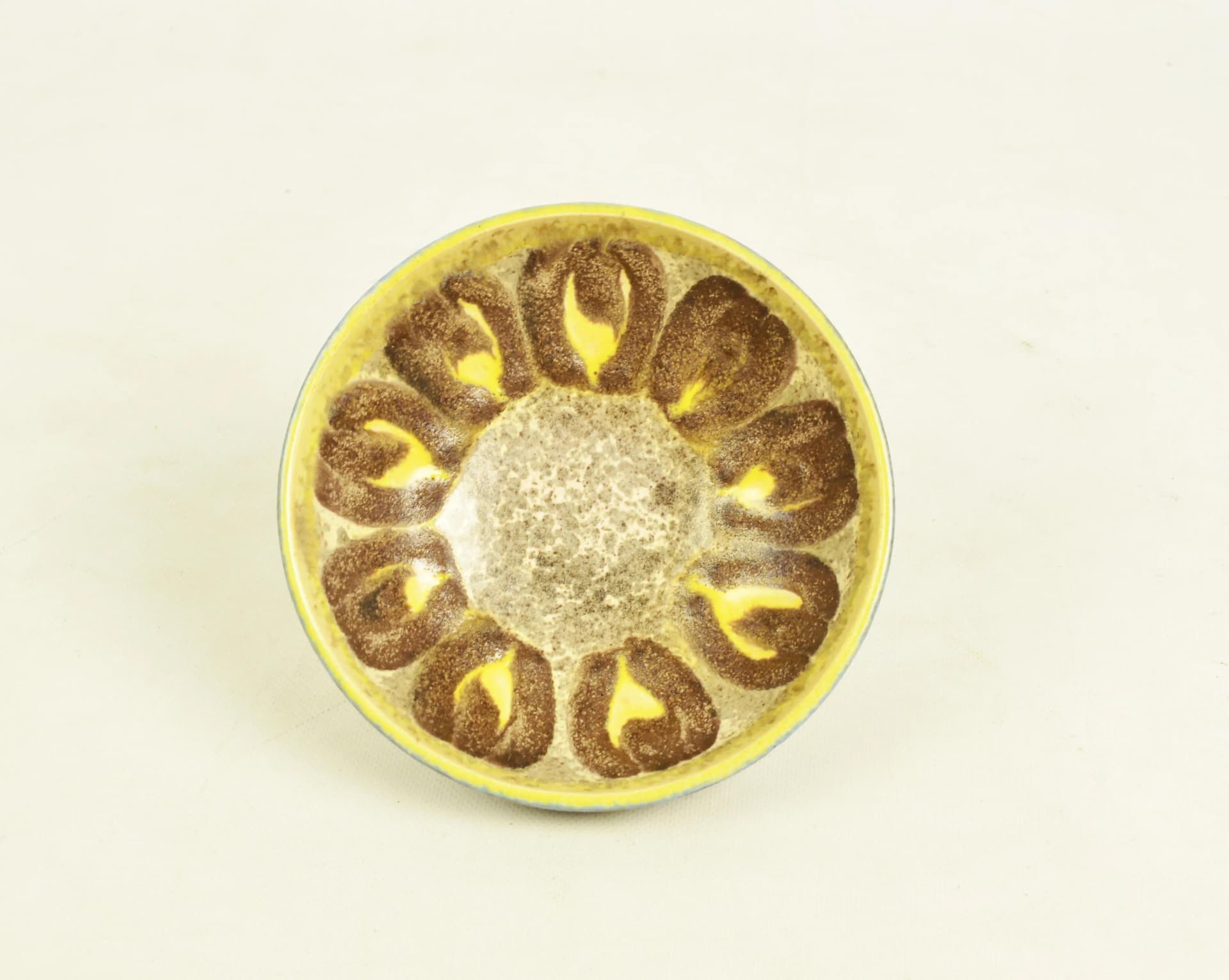 Decorative bowl, multicolor ceramics, Poland, 1970s - 83902