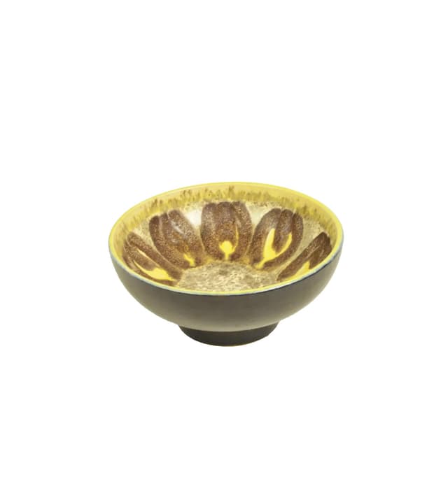 Decorative bowl, multicolor ceramics, Poland, 1970s - DIMENSION