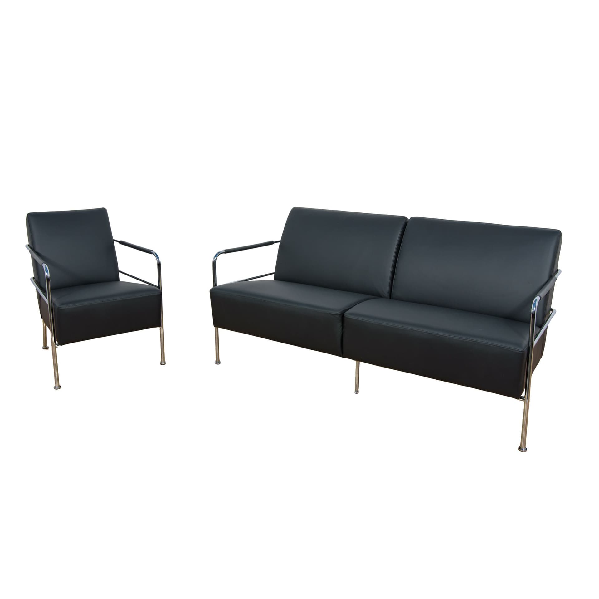 Komplet Sofa i Fotel Cinema, proj. Gunilla Allard, Lammhults, Szwecja, lata 90.