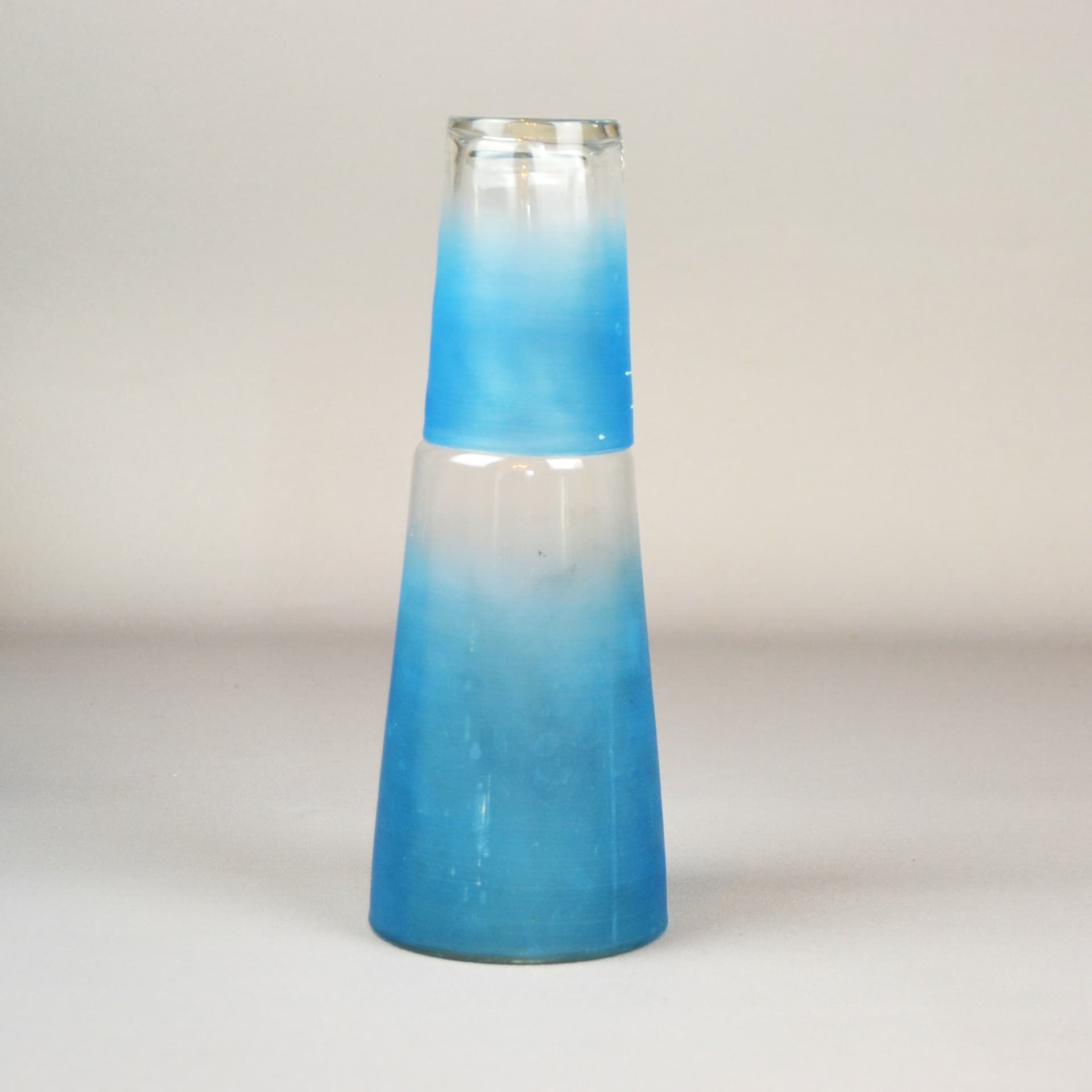 Zestaw karafka i szklanka, Art Nouveau, szkło transparentne, początek lat 20. - 665