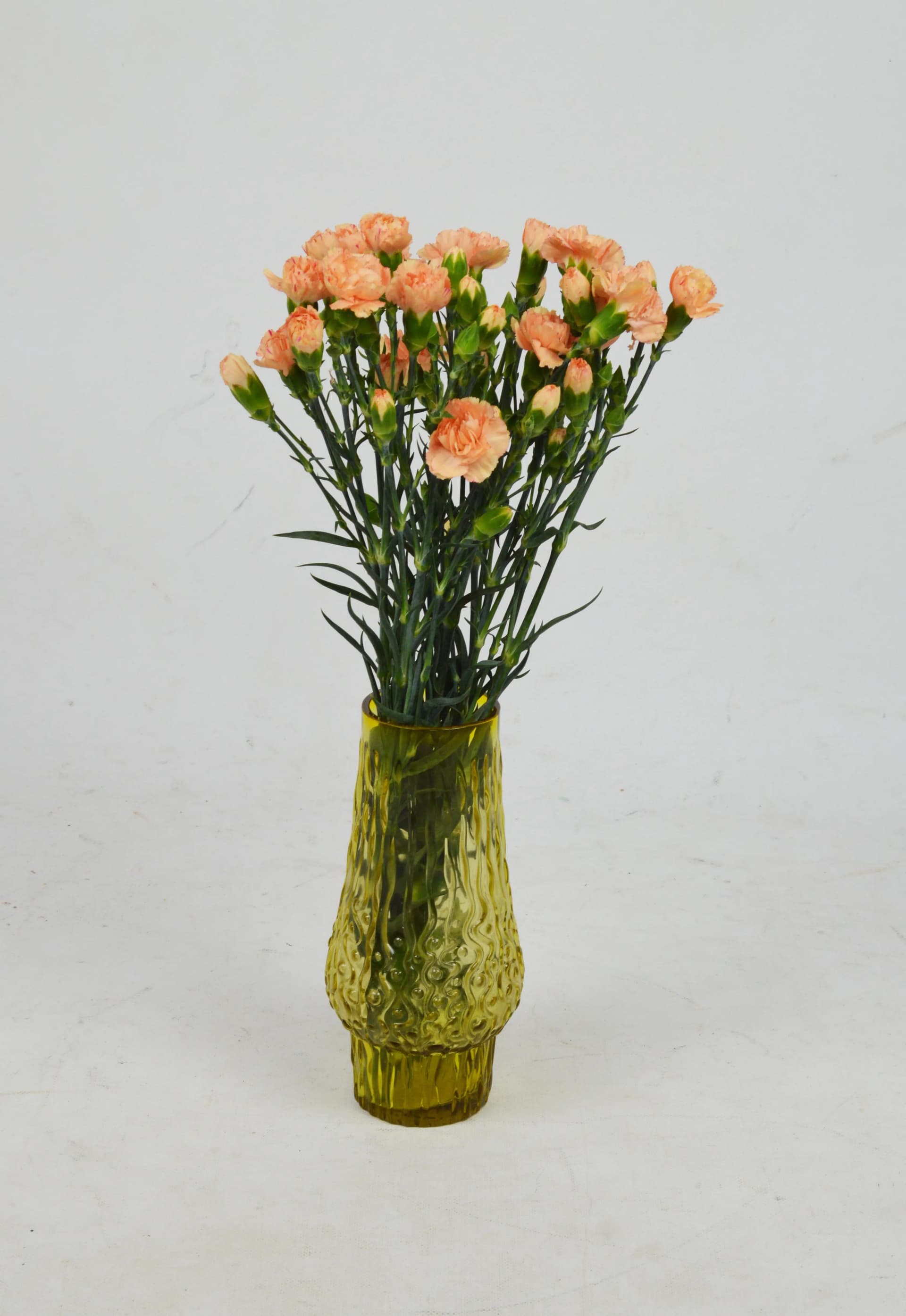 Wazon żółty, szkło, proj. A. Taube, Polska, lata 70. - 83720