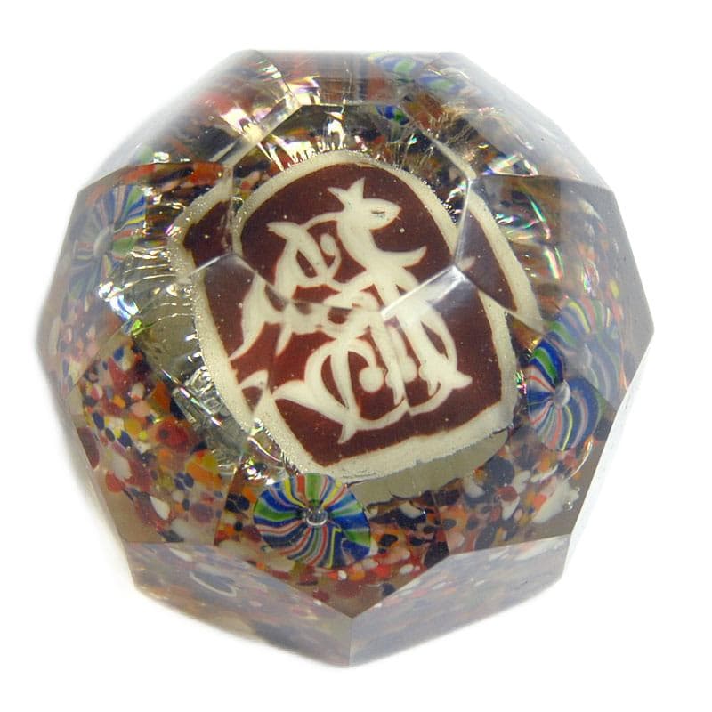 Przezroczysty przycisk do papieru Biedermeier, Europa Zachodnia, pocz. XX w. - 6902