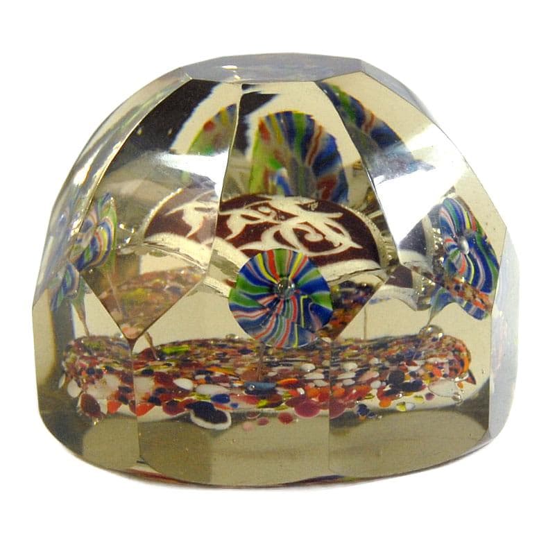 Przezroczysty przycisk do papieru Biedermeier, Europa Zachodnia, pocz. XX w. - 6899