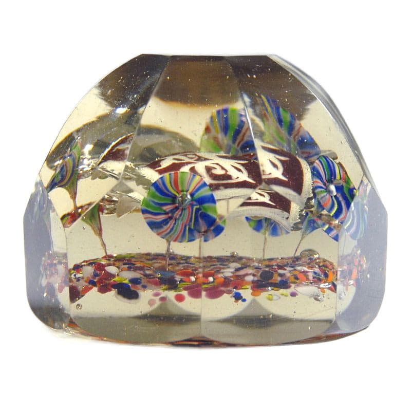 Przezroczysty przycisk do papieru Biedermeier, Europa Zachodnia, pocz. XX w. - 6901