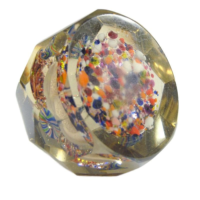 Przezroczysty przycisk do papieru Biedermeier, Europa Zachodnia, pocz. XX w. - 6903