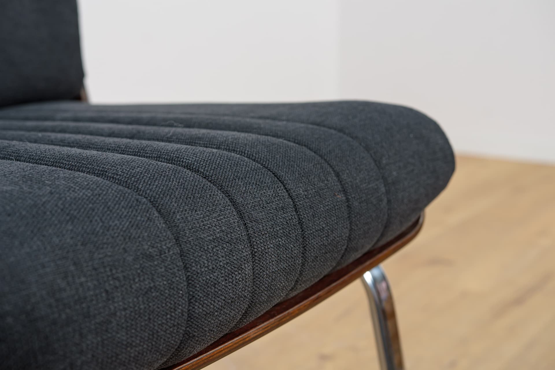 Komplet czterech foteli Chrom & Palisander, Gordon Russel, Wielka Brytania, lata 70. - 89891