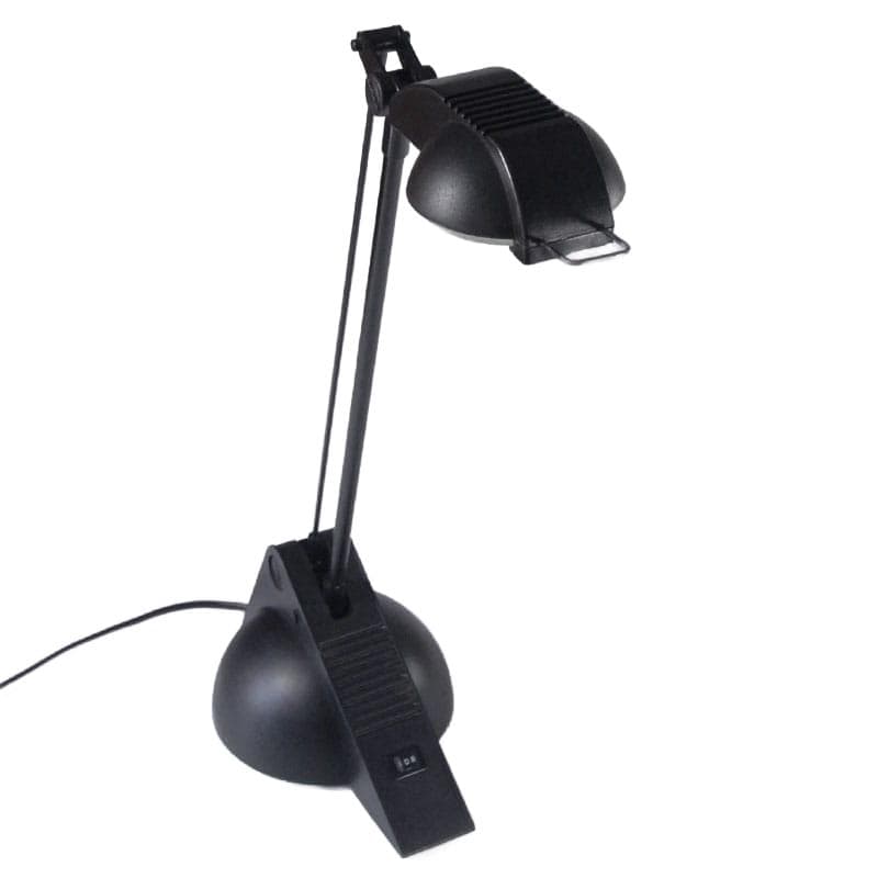 Czarna postmodernistyczna lampa biurkowa, Niemcy, lata 80. - 6887