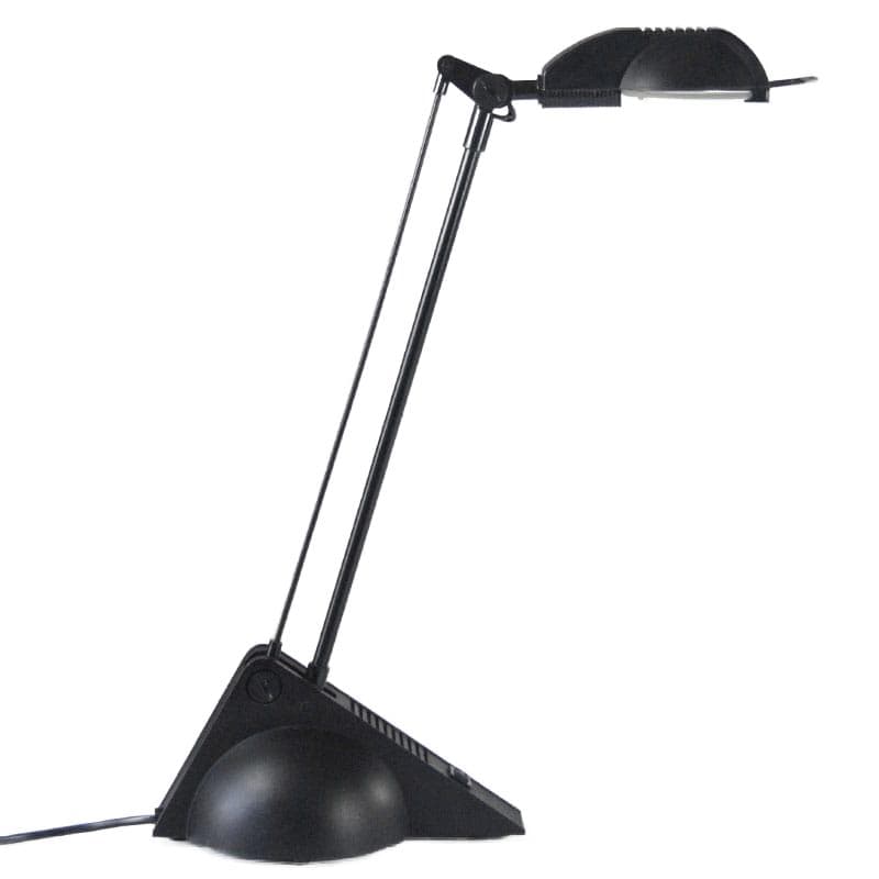 Czarna postmodernistyczna lampa biurkowa, Niemcy, lata 80. - 6889