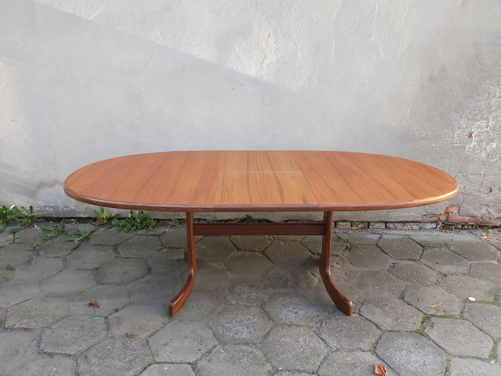 Stół rozkładany, teak jasnobrązowy, proj. V. Wilkins, G-Plan, Wielka Brytania, lata 70. - 90335