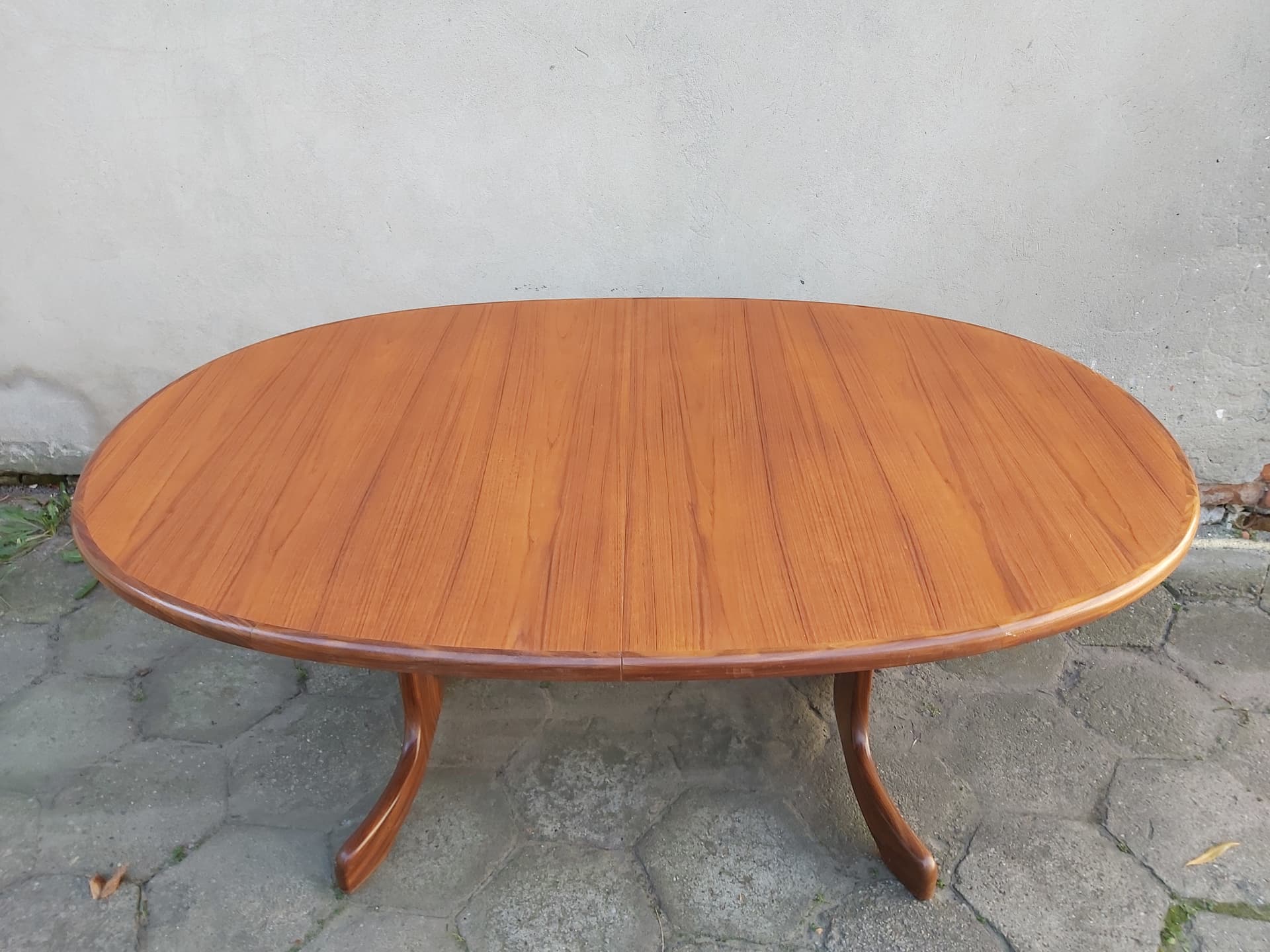 Stół rozkładany, teak jasnobrązowy, proj. V. Wilkins, G-Plan, Wielka Brytania, lata 70. - 90336