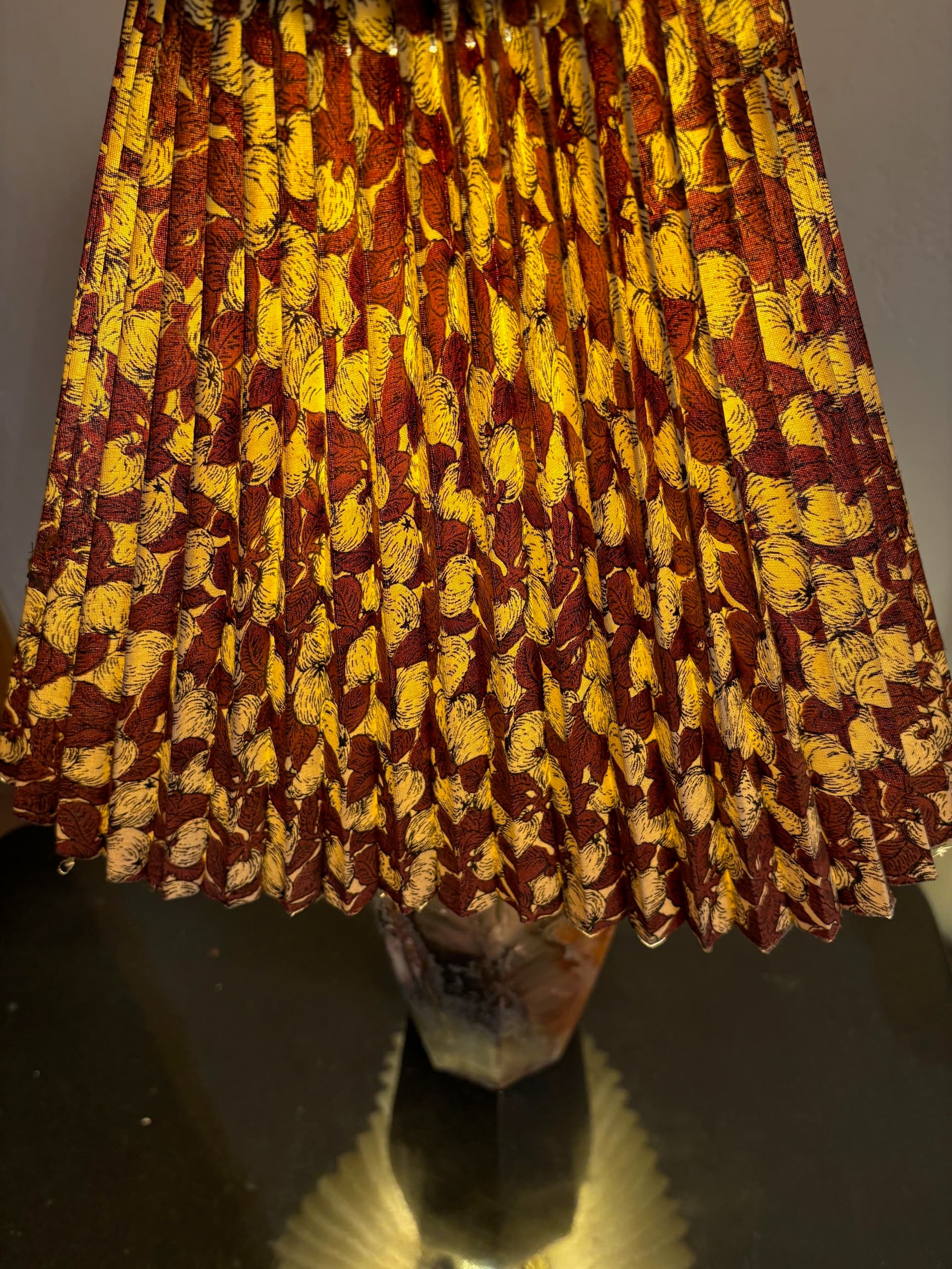 Lampa stołowa Art Deco, ceramika brązowa, Finlandia, lata 20. - 90417