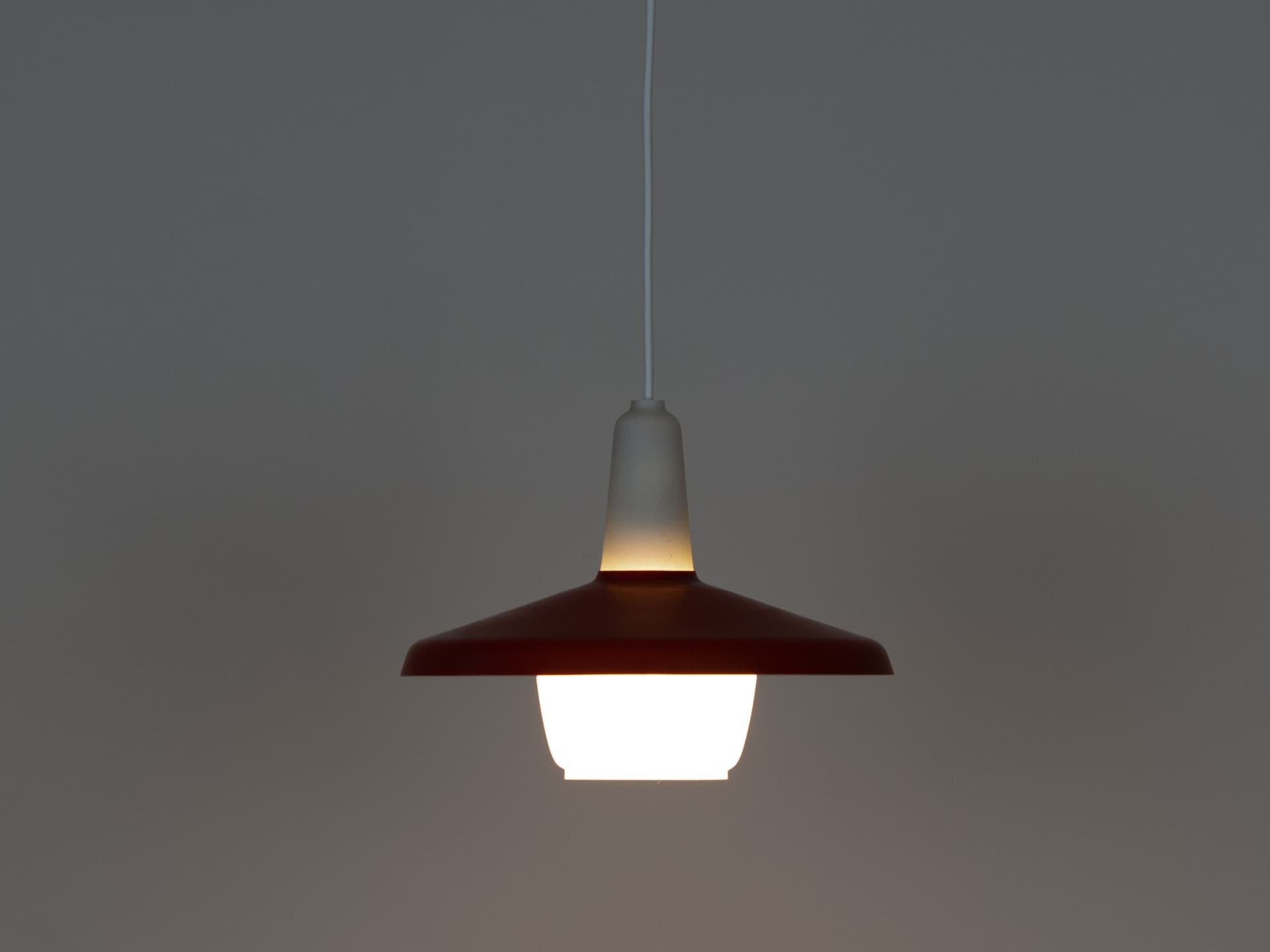 Copper Aluminum Pendant Lamp, by B. Nordsted for Lyskaer, Denmark, 1980s - 90476
