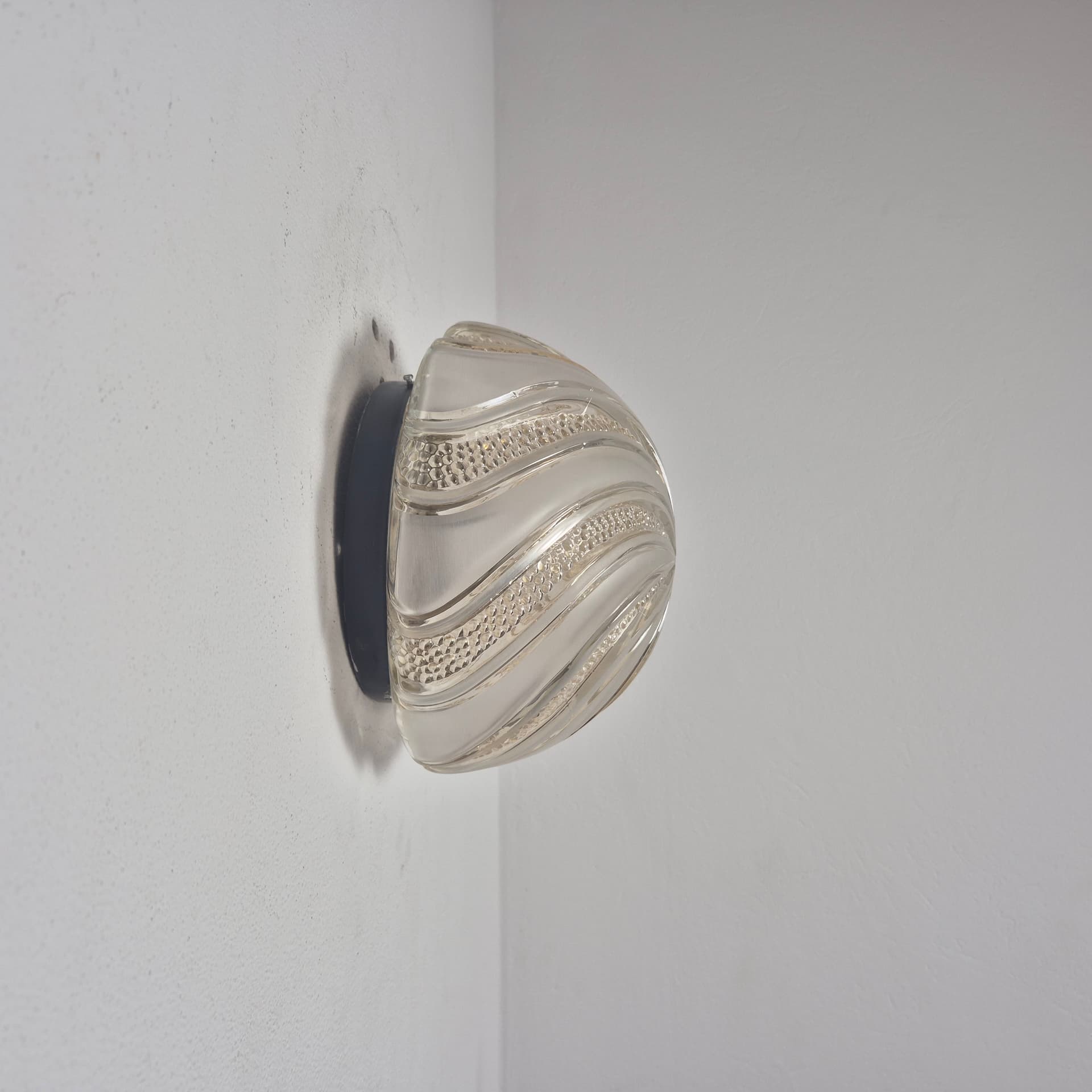 Szklany plafon / kinkiet firmy Orion, Niemcy lata 70. - 90579