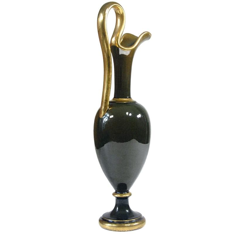 Brązowy ceramiczny wazon renesansowy, Belgia, lata 60. - 7004