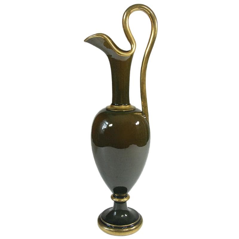 Brązowy ceramiczny wazon renesansowy, Belgia, lata 60. - 6999