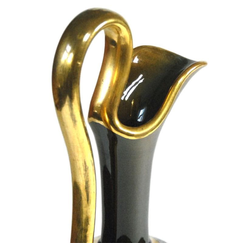 Brązowy ceramiczny wazon renesansowy, Belgia, lata 60. - 7001