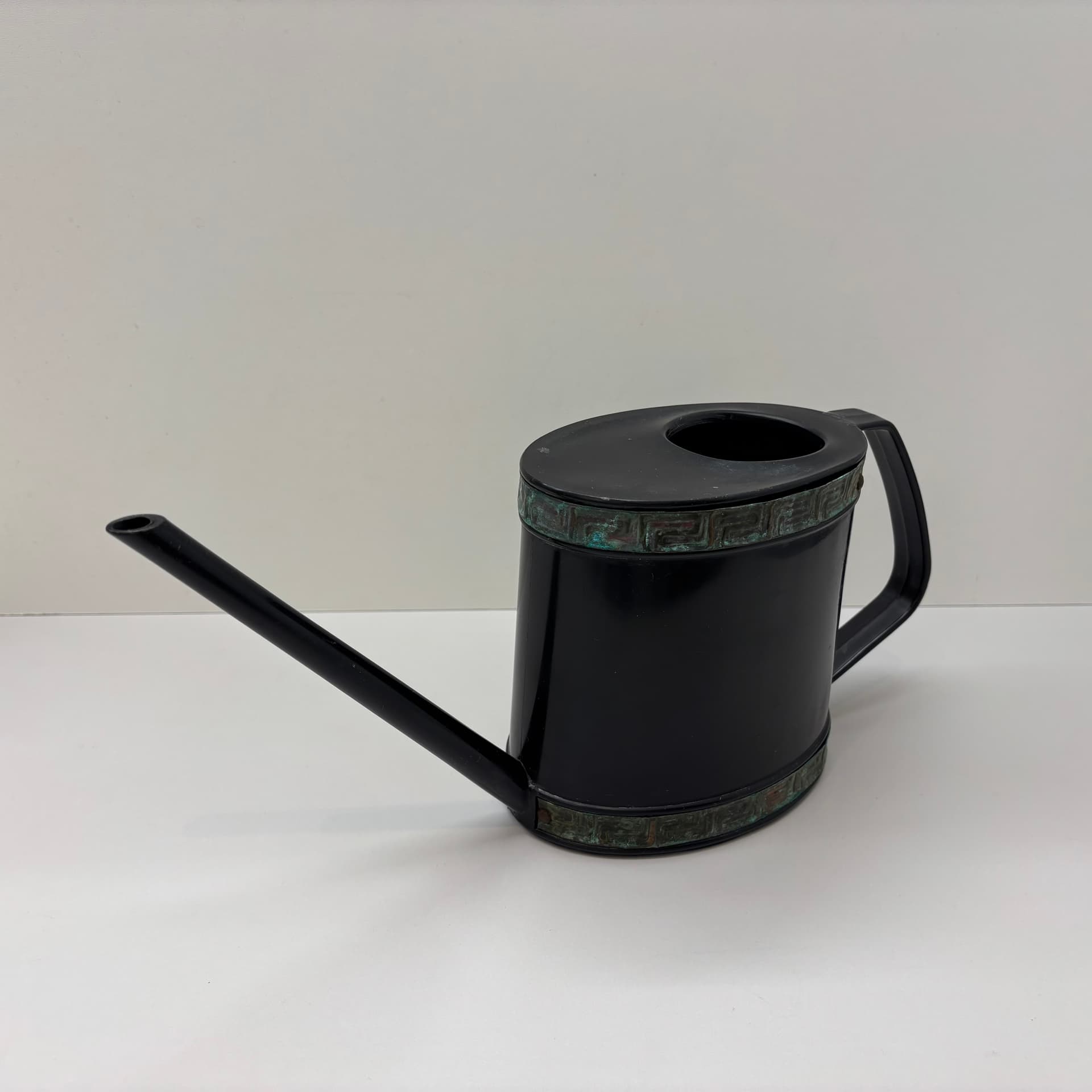 Watering can, black plastic, Emsa, Germany, 1970s. - 90732
