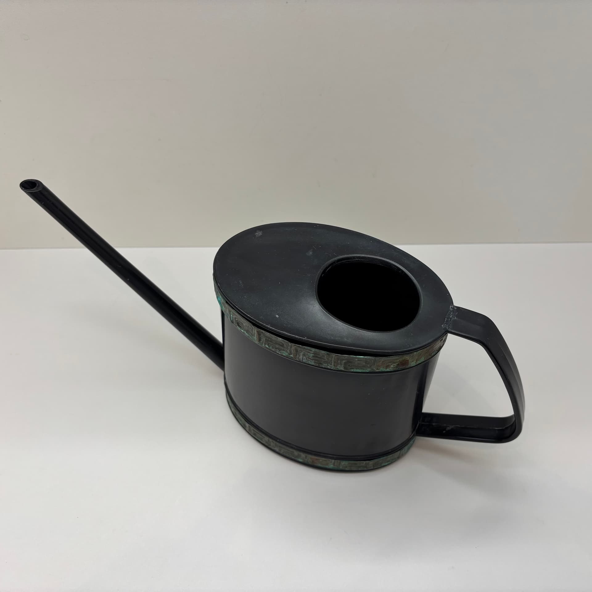 Watering can, black plastic, Emsa, Germany, 1970s. - 90736