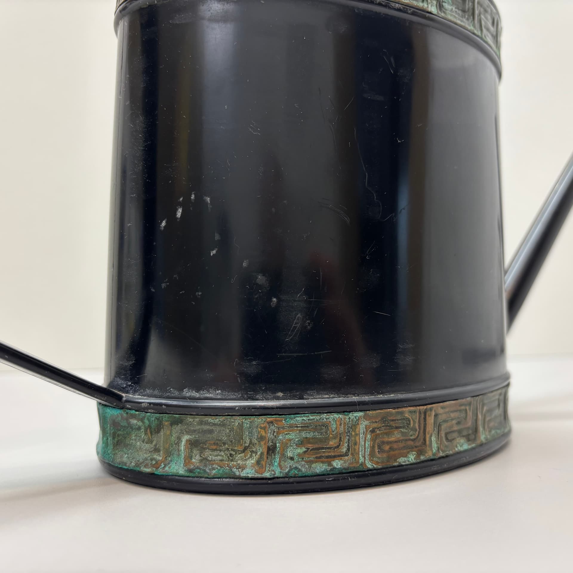 Watering can, black plastic, Emsa, Germany, 1970s. - 90738