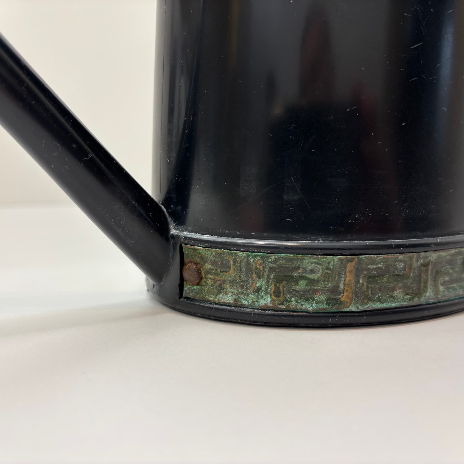 Watering can, black plastic, Emsa, Germany, 1970s. - 90740