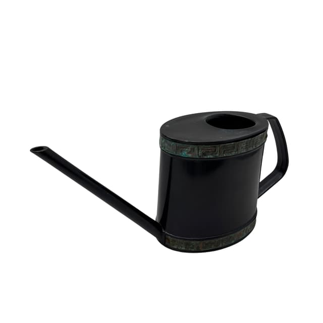 Watering can, black plastic, Emsa, Germany, 1970s. - DIMENSION