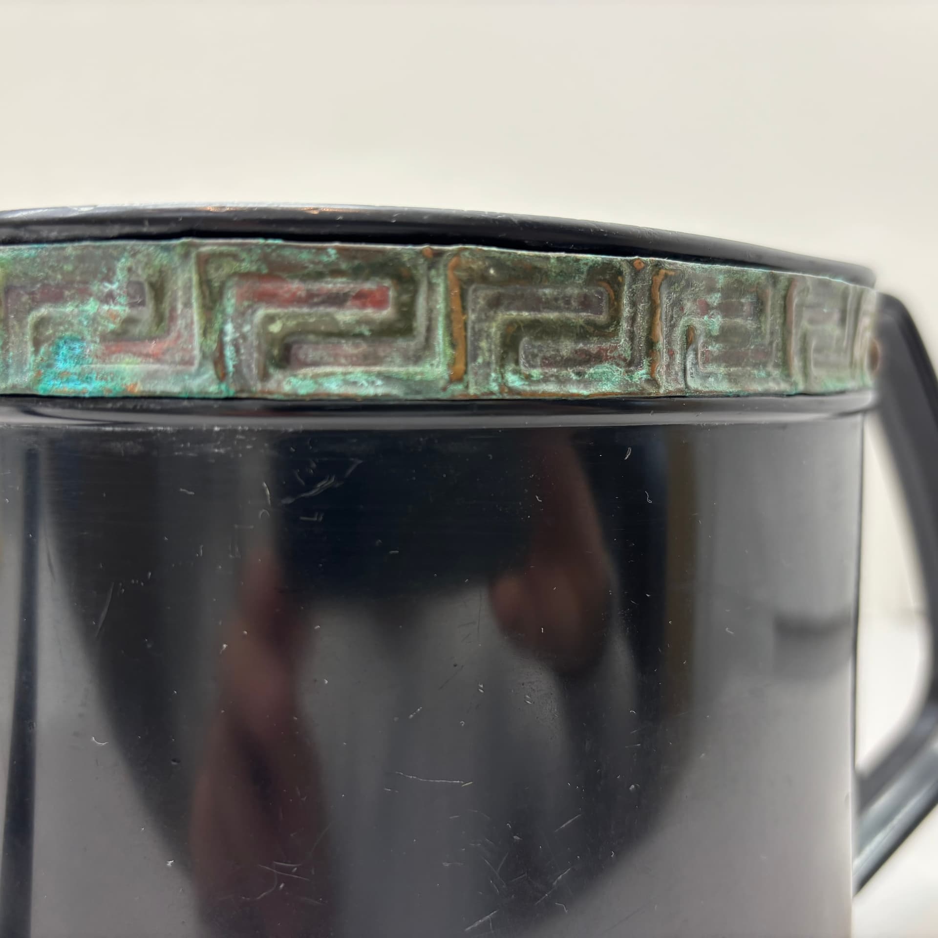 Watering can, black plastic, Emsa, Germany, 1970s. - 90739