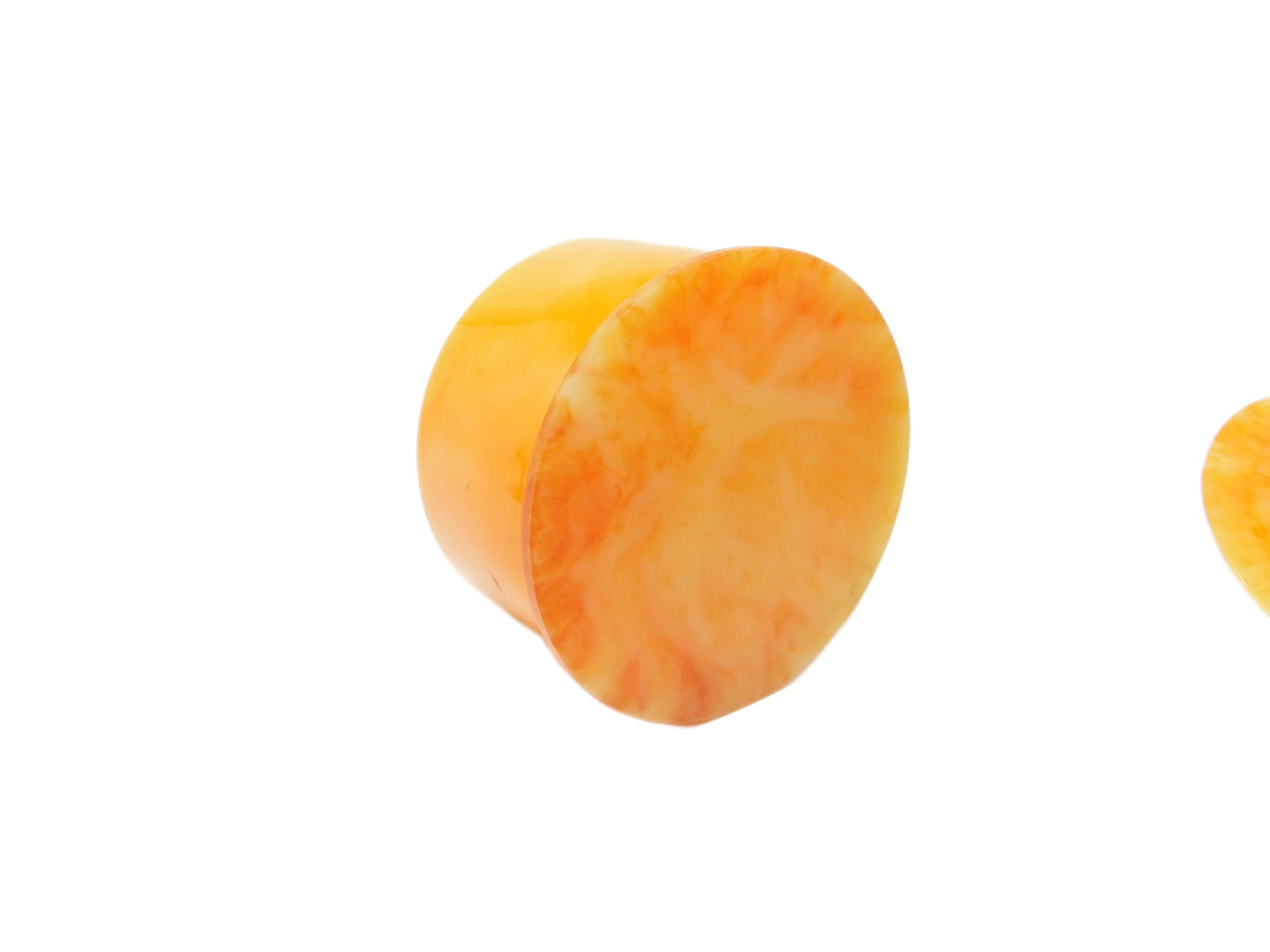 Pojemnik, mid-century modern, bakelit pomarańczowy, Polska, lata 50. - 91581