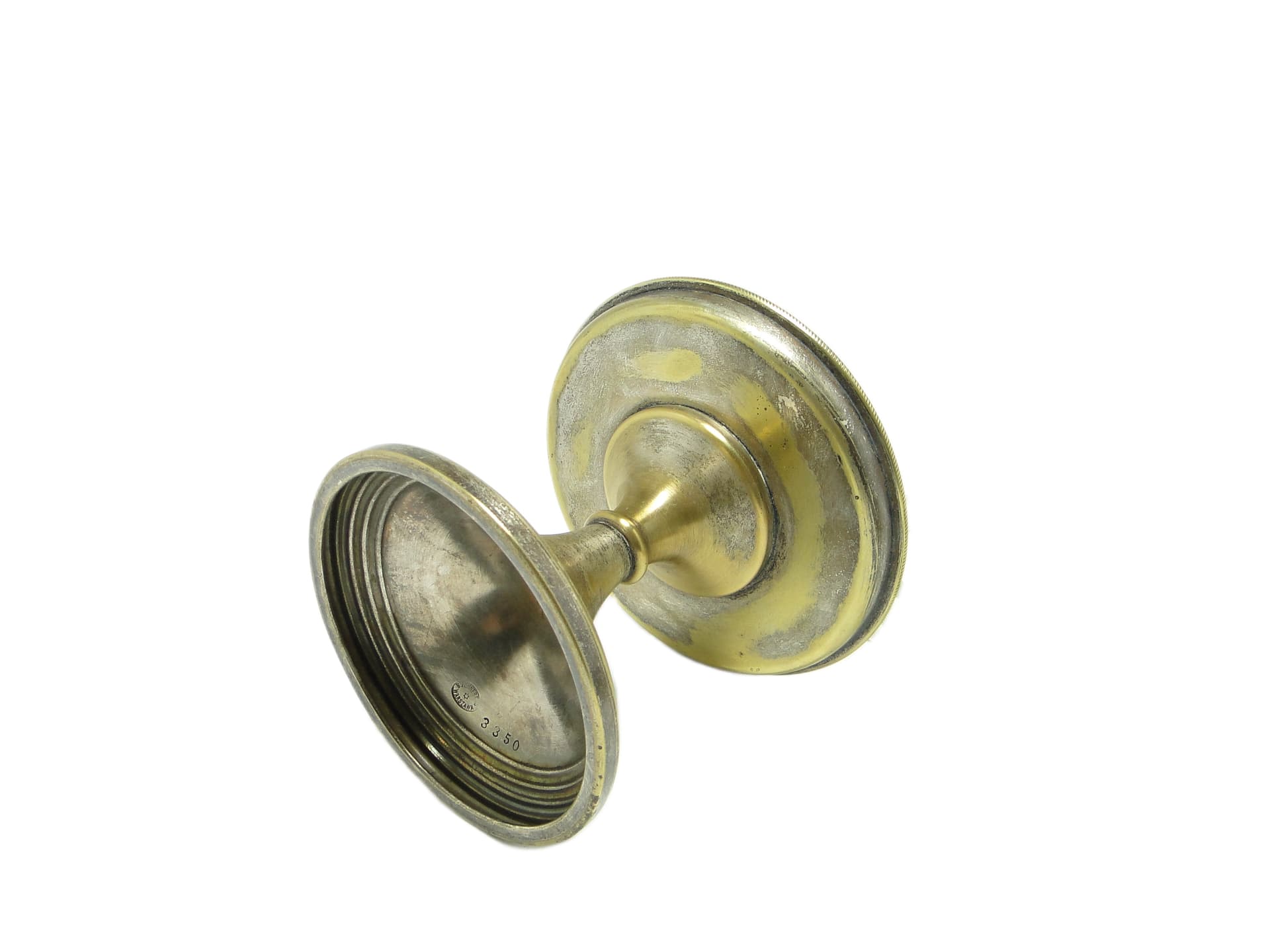 Cukiernica, Art Deco, mosiądz srebrzony, szkło, Polska, lata 30. - 91668