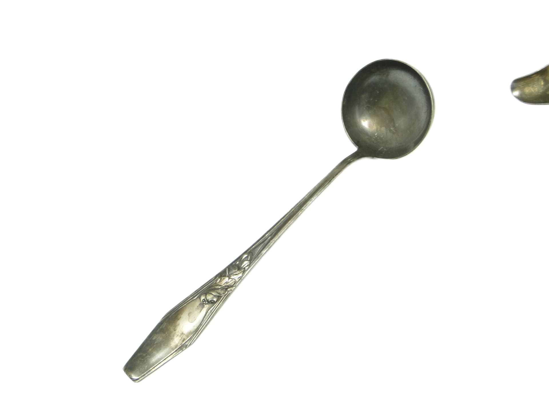 Borówka ladle, Art Nouveau / Art Deco, silver-plated brass, Norblin, Poland, 1920s. - 91752
