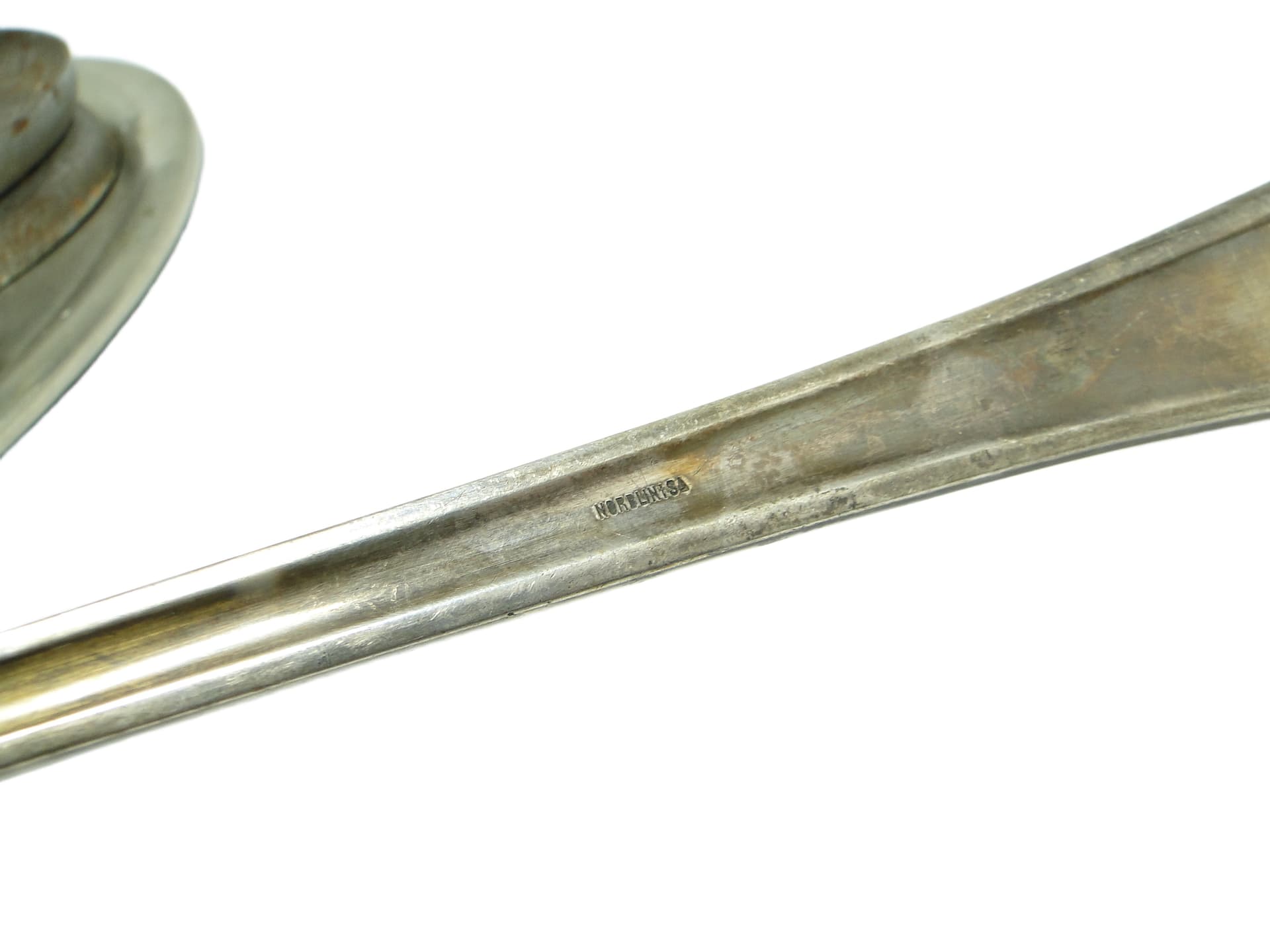 Borówka ladle, Art Nouveau / Art Deco, silver-plated brass, Norblin, Poland, 1920s. - 91754