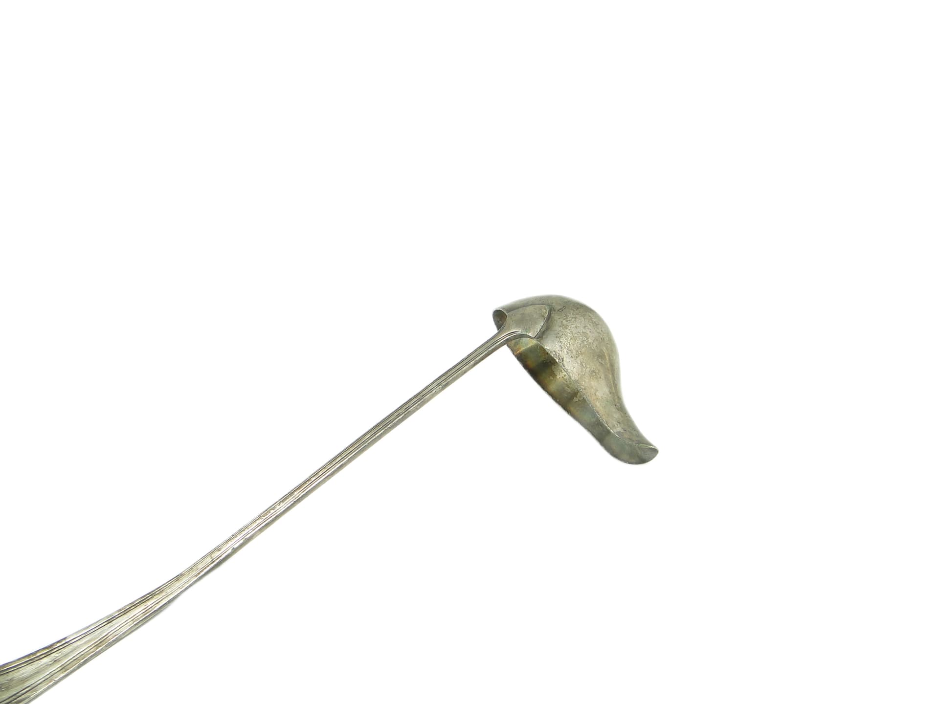 Chochla do zupy, funkcjonalizm skandynawski, mosiądz srebrzony, Dania, początek XX w. - 91769