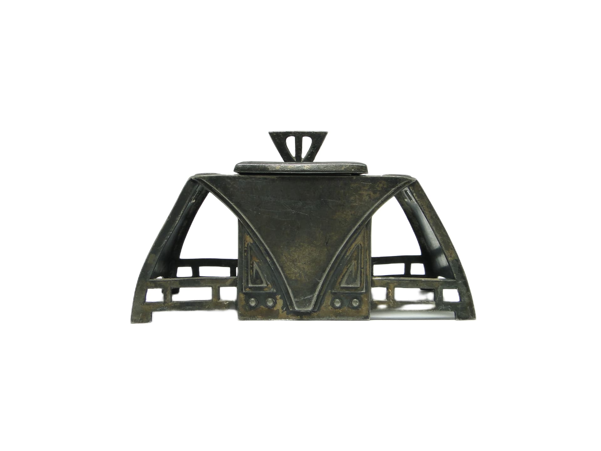 Kałamarz, Art Nouveau, cyna srebrzona, WMF, Niemcy, początek XX w. - 91818