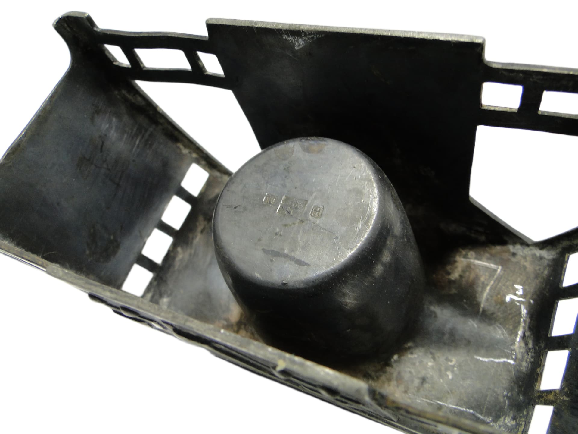 Kałamarz, Art Nouveau, cyna srebrzona, WMF, Niemcy, początek XX w. - 91826