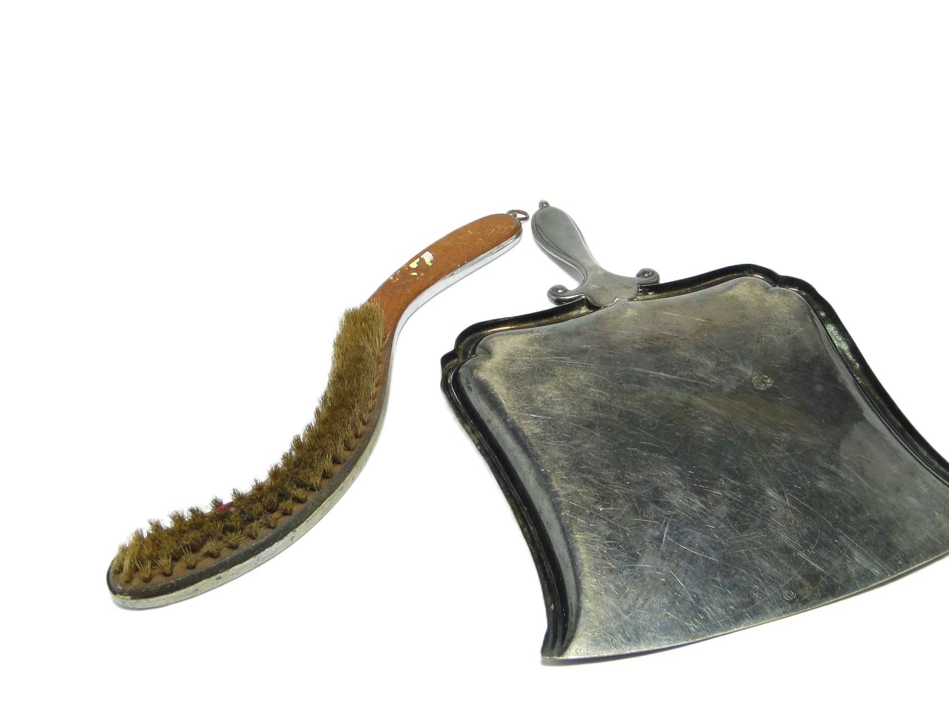 Art Nouveau crumb set, silver-plated brass, Poland, early 20th c. - 91890