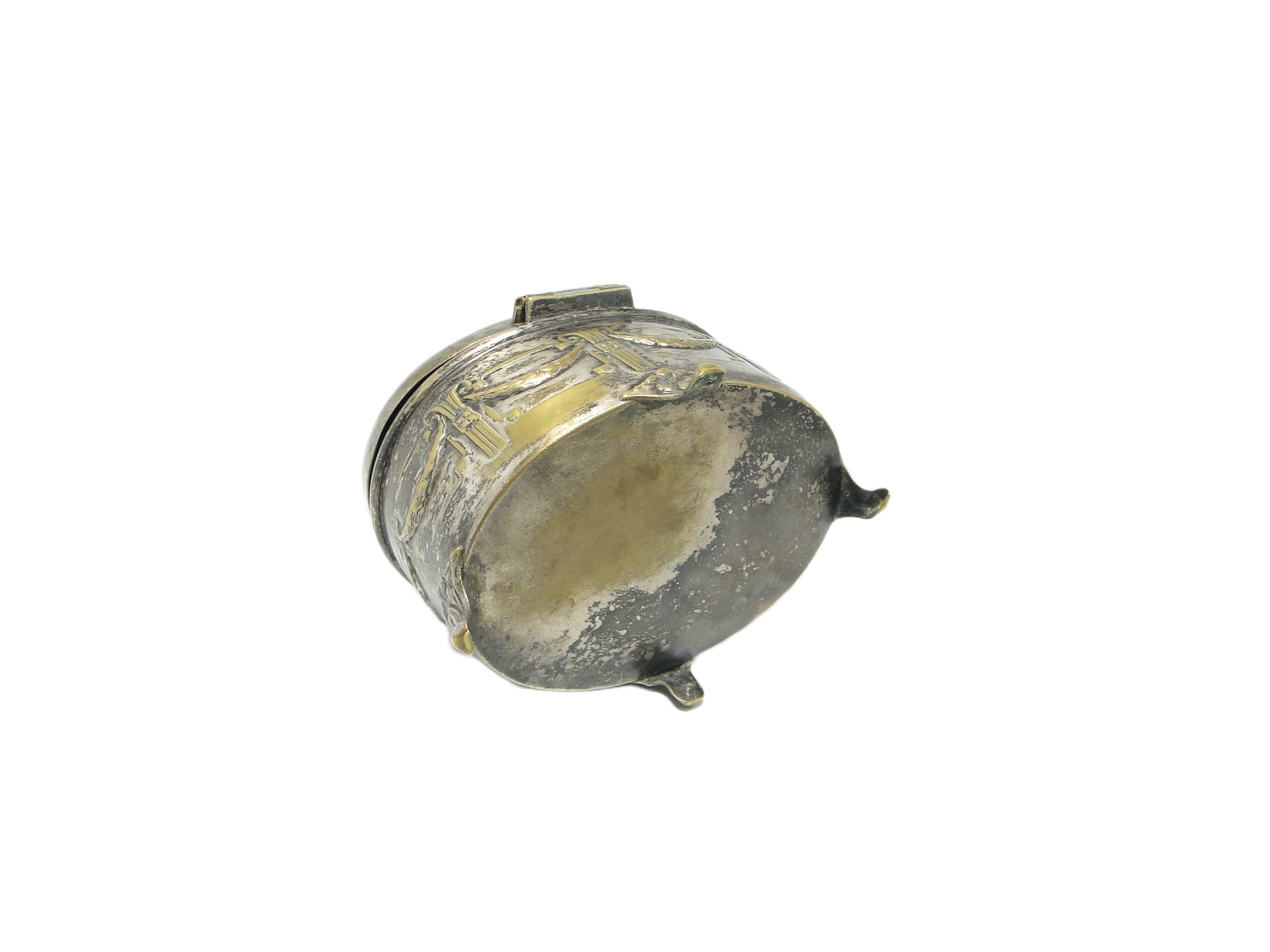 Cukiernica neoklasycystyczna, mosiądz srebrzony, Austria, XIX w. - 92018