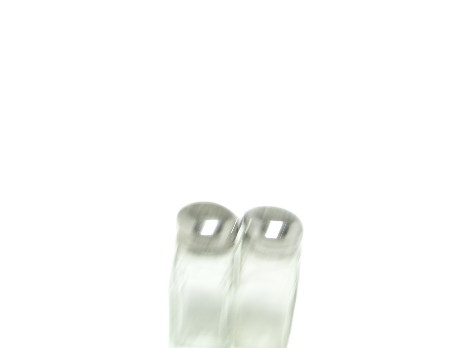 Salt shaker set, Modernism, transparent glass, Poland, 1970s. - 92082