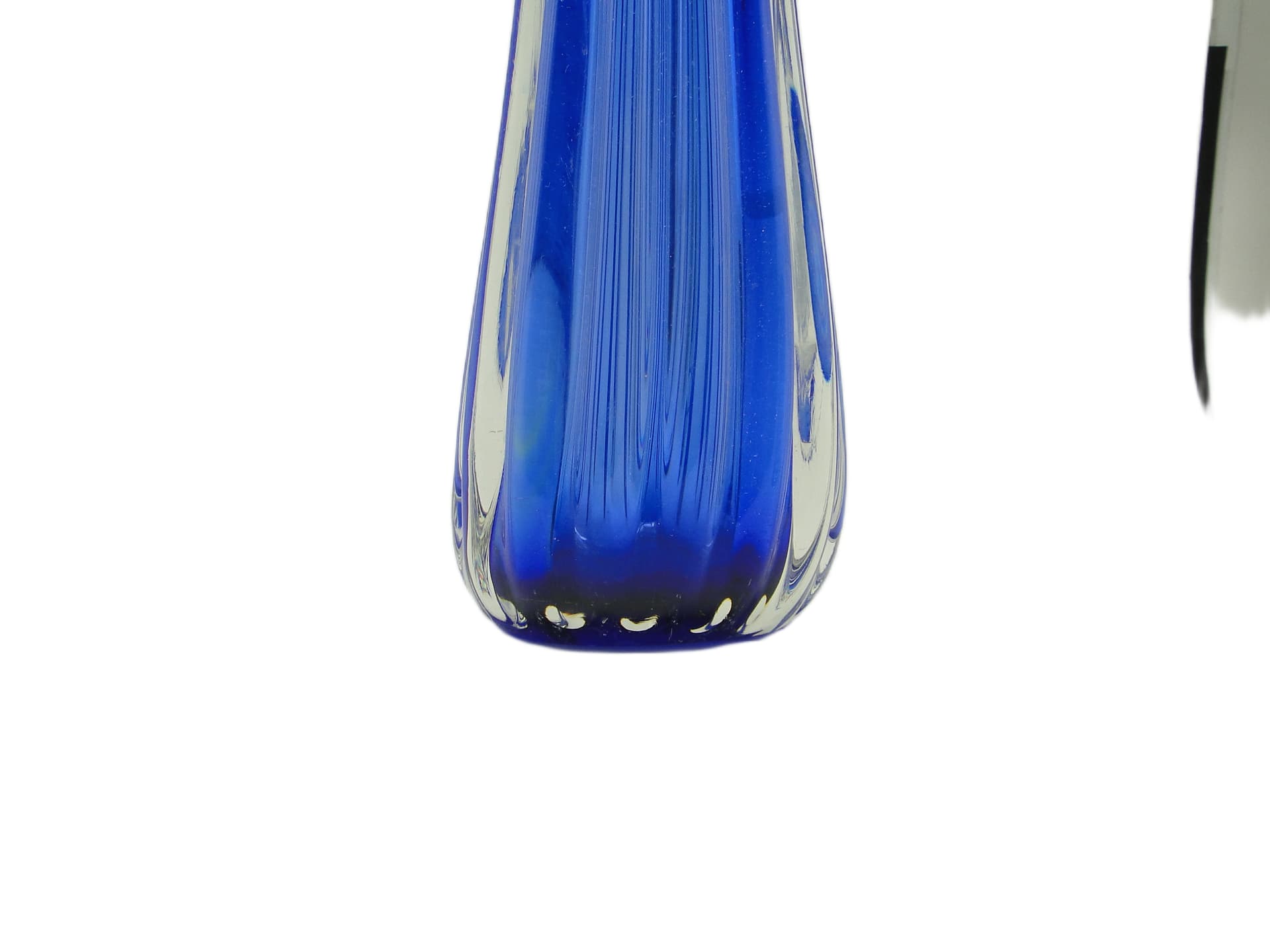 Wazon, mid-century modern, szkło niebieskie, proj. J. Hospodka, Czechosłowacja, lata 60. - 92159