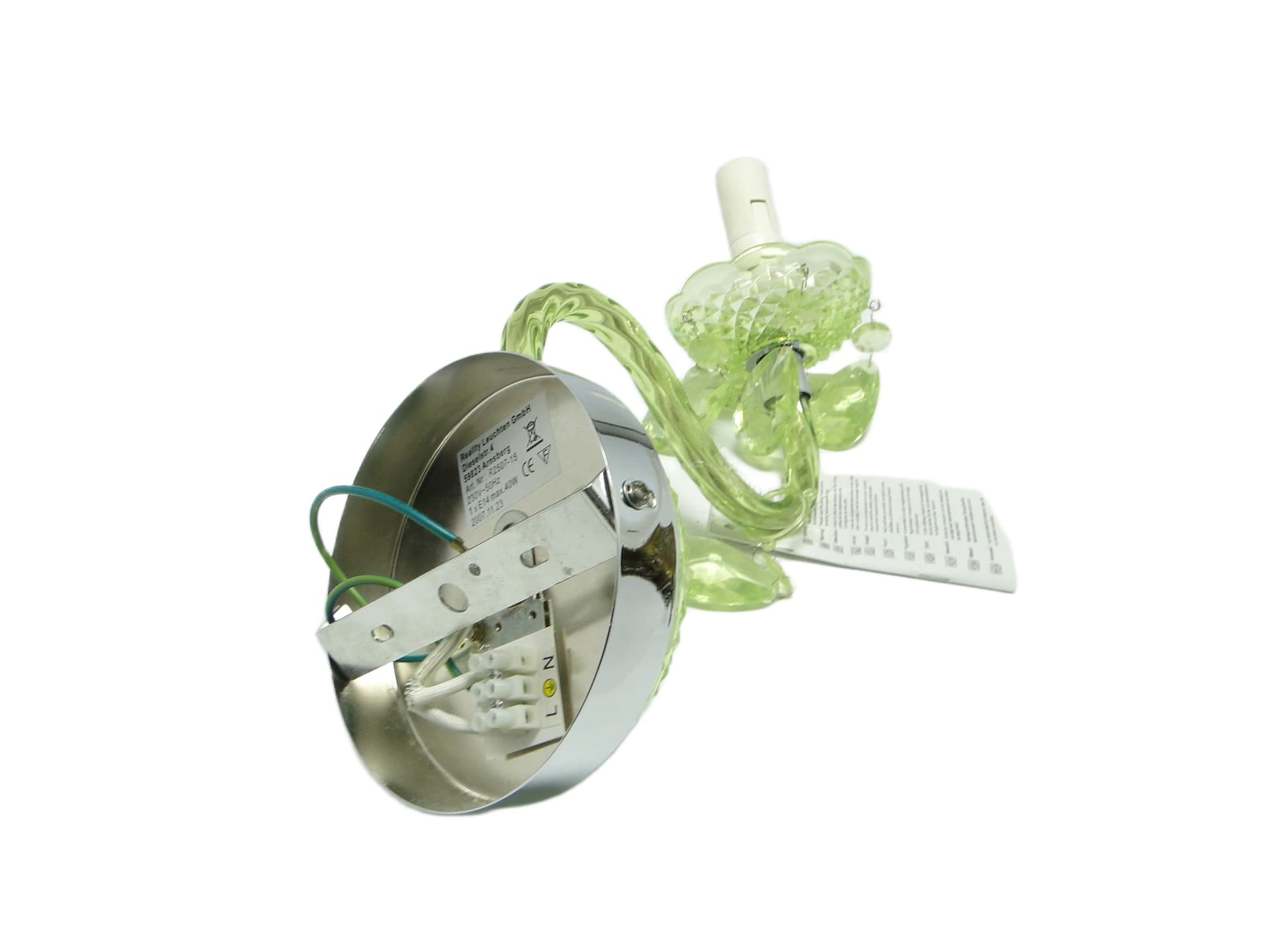 Kinkiet Postmodernizm, plastik turkusowy, Polska, lata 90. - 92177