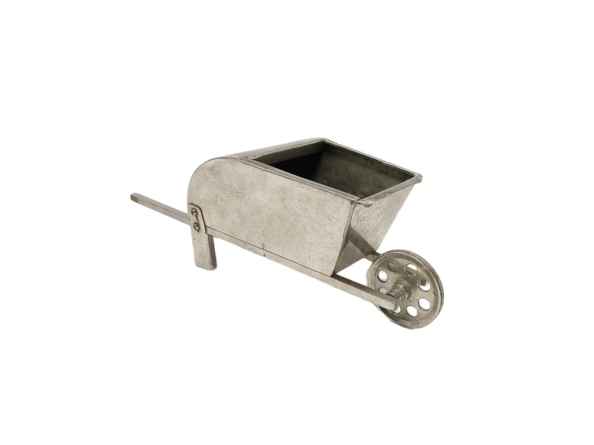 Figural jardiniere, mid-century modern, silver-plated brass, United Kingdom, 1950s. - 92235