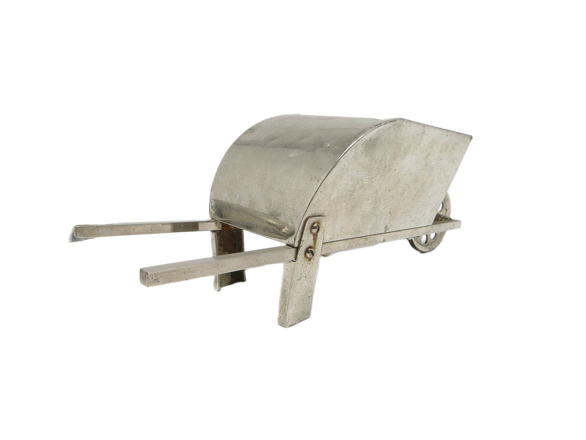 Figural jardiniere, mid-century modern, silver-plated brass, United Kingdom, 1950s. - 92237