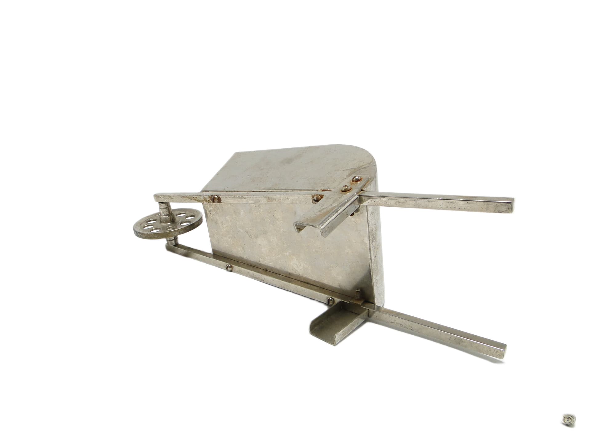 Figural jardiniere, mid-century modern, silver-plated brass, United Kingdom, 1950s. - 92238