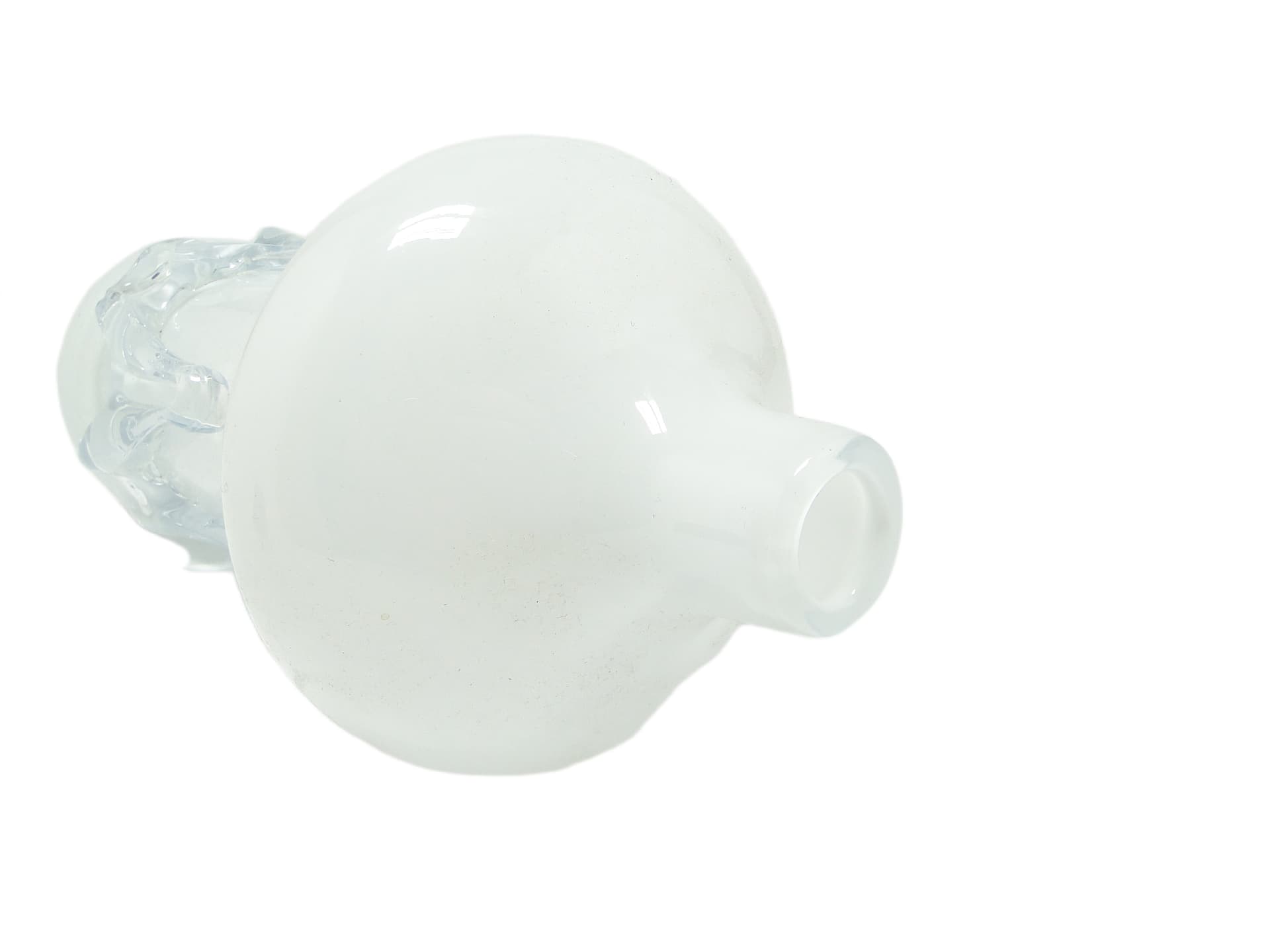 Wazon Modernizm, szkło białe, Polska, lata 70. - 92293