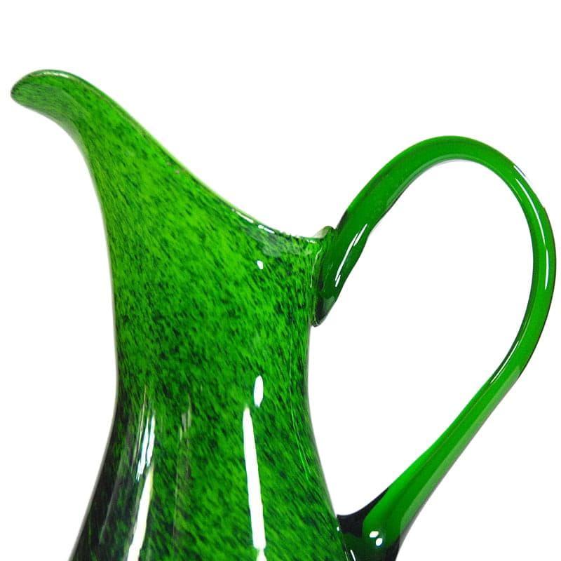 Zielony dzban ze szkła Murano, Włochy, lata 70. - 6957