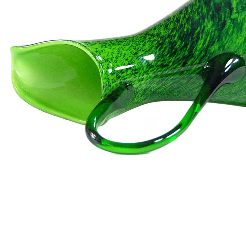 Zielony dzban ze szkła Murano, Włochy, lata 70. - 6959