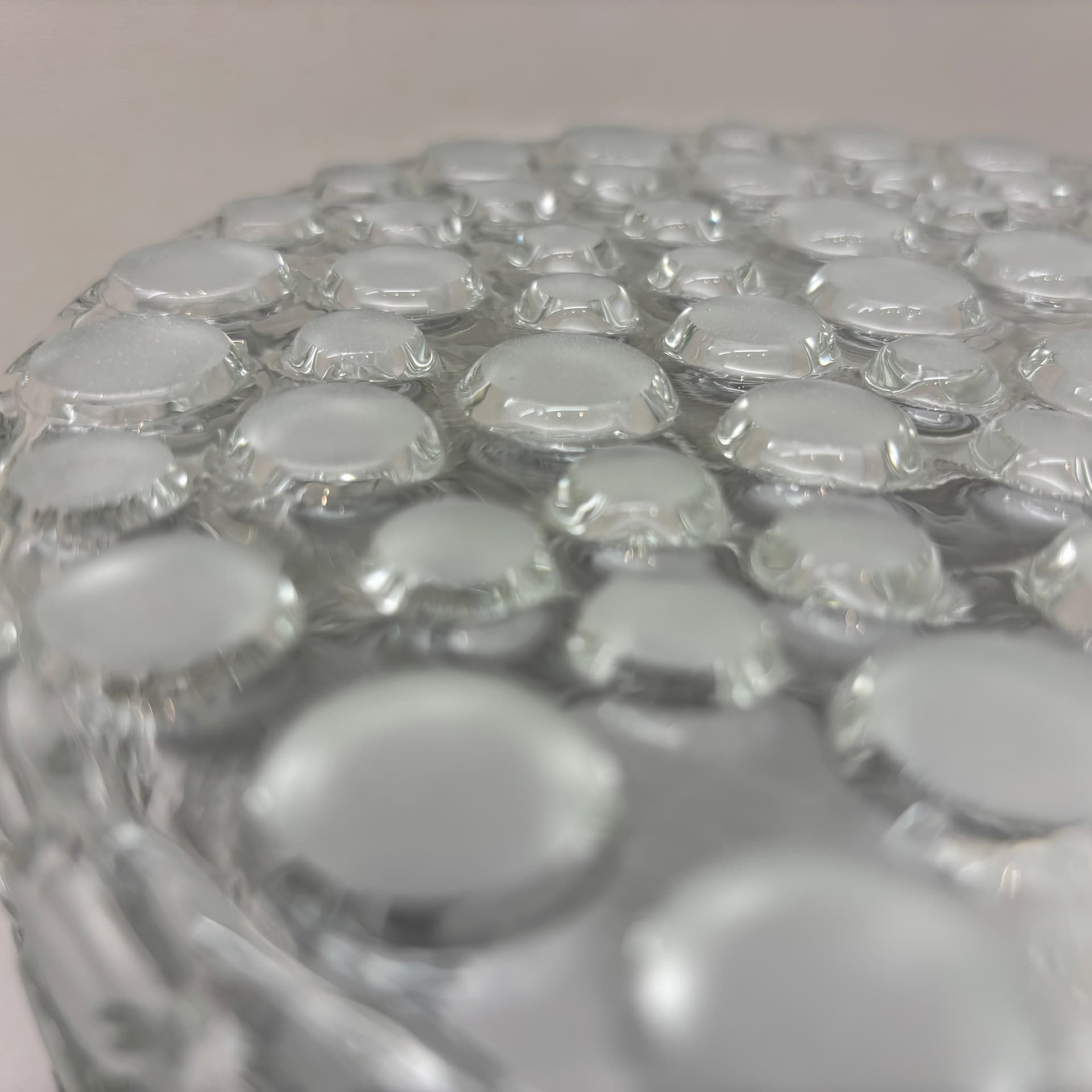 Para kinkietów Bubble, transparent szkło, metal czarny, Niemcy, lata 80. - 92348