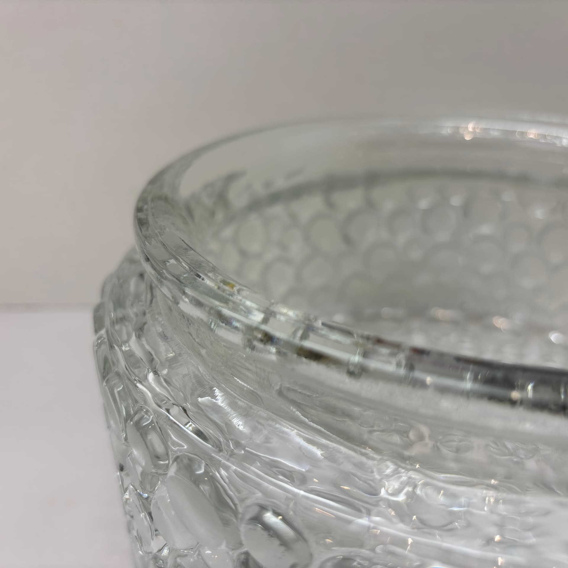 Para kinkietów Bubble, transparent szkło, metal czarny, Niemcy, lata 80. - 92354