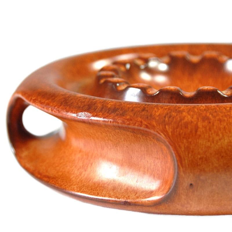 Brązowa ceramiczna popielnica, Bertoncello, Włochy, lata 60. - 6945