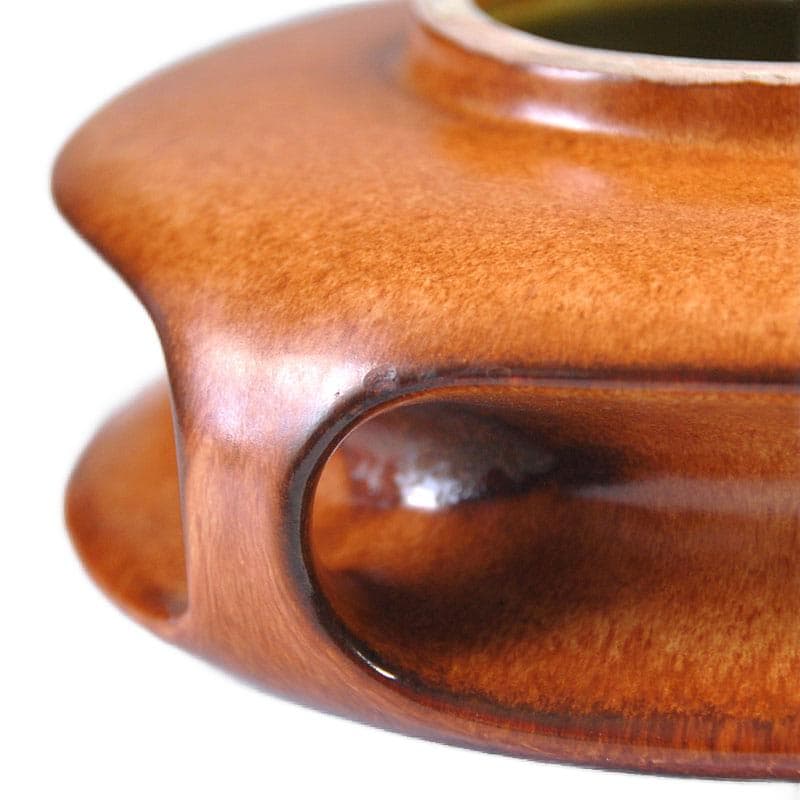 Brązowa ceramiczna popielnica, Bertoncello, Włochy, lata 60. - 6944